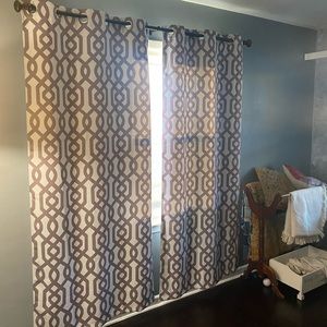 Duck River Textile Harris Geometric Blackout Curtain, 36x84 (2 Pieces)